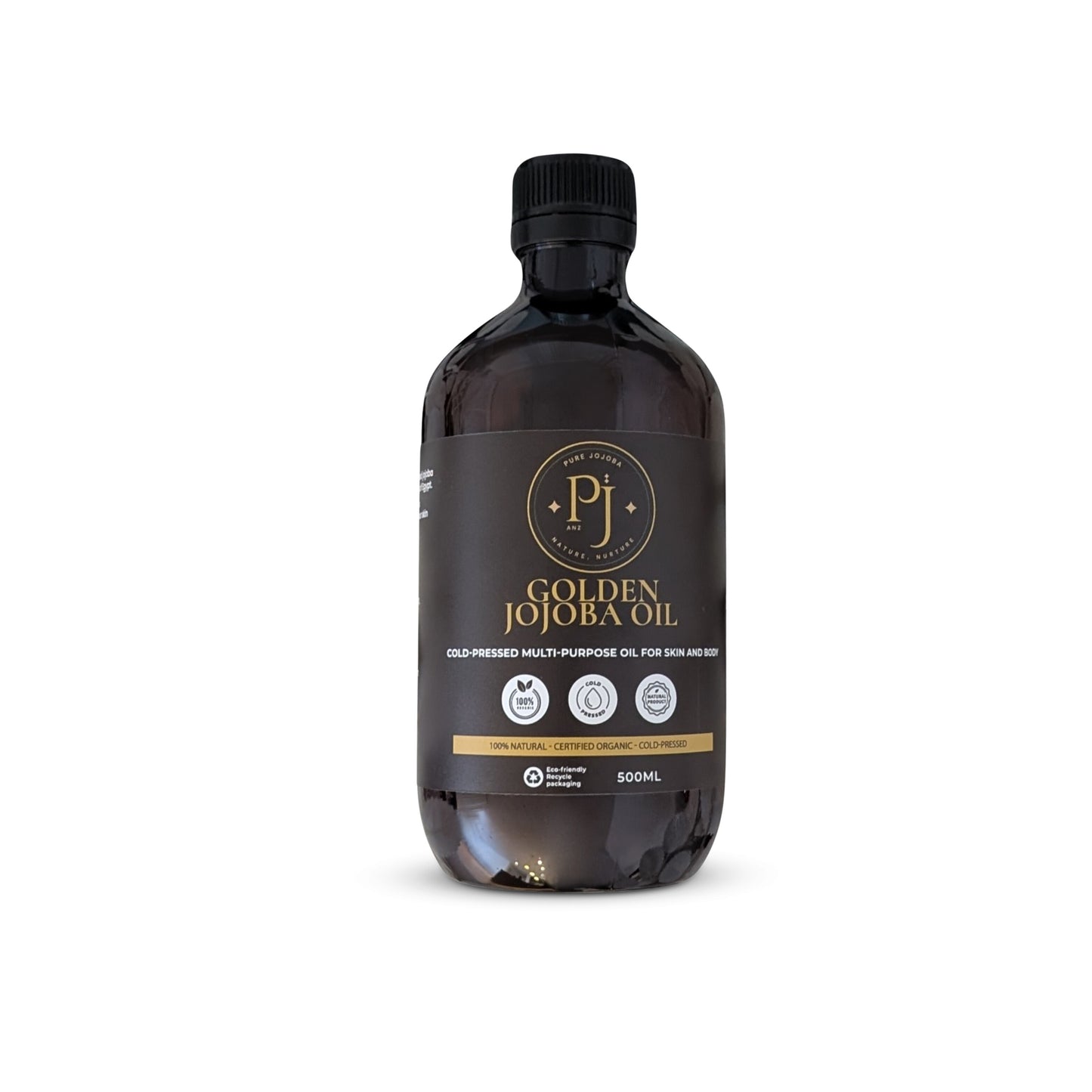 Cold-Pressed 100% Pure Jojoba - Certified Organic