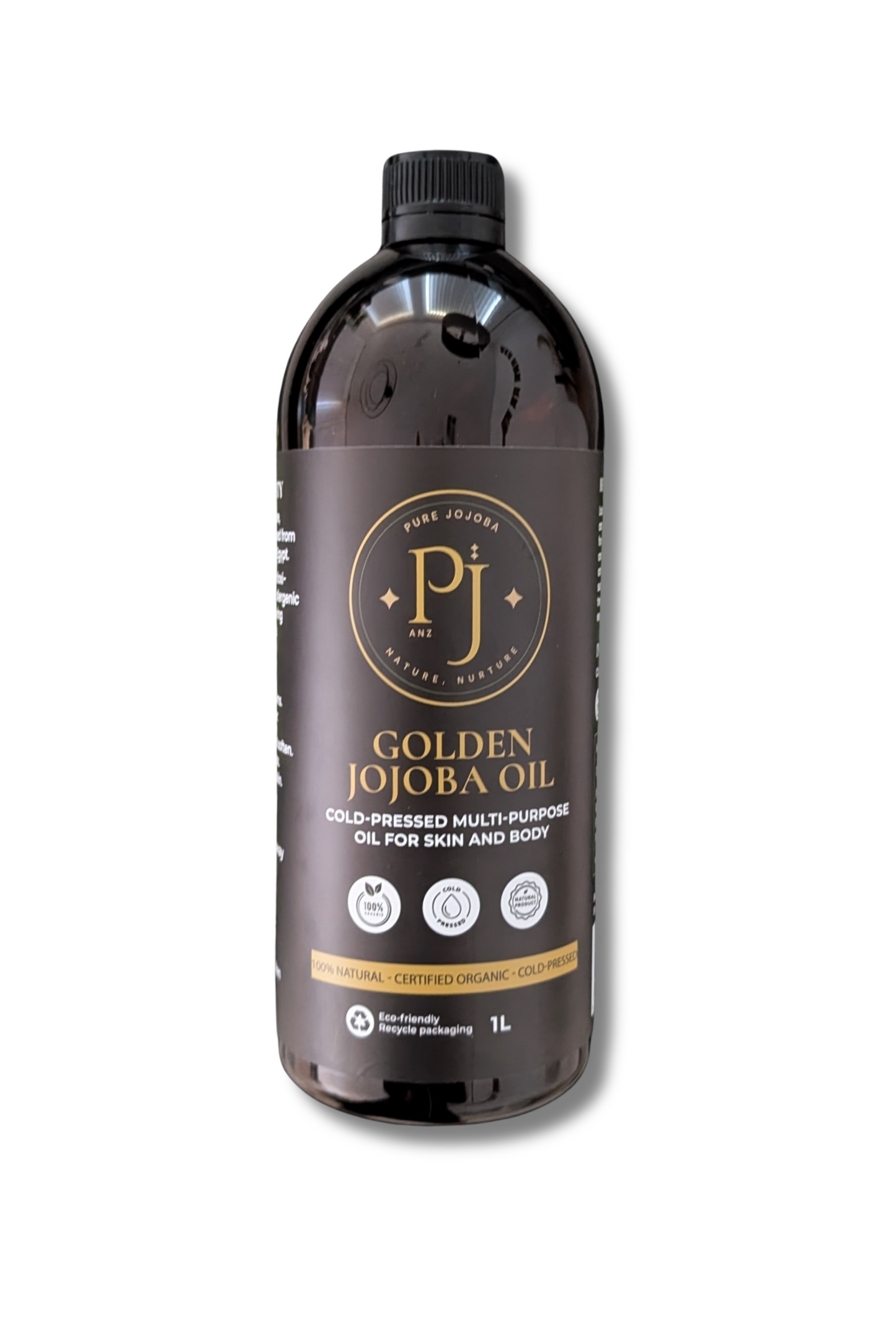 Cold-Pressed 100% Pure Jojoba - Certified Organic