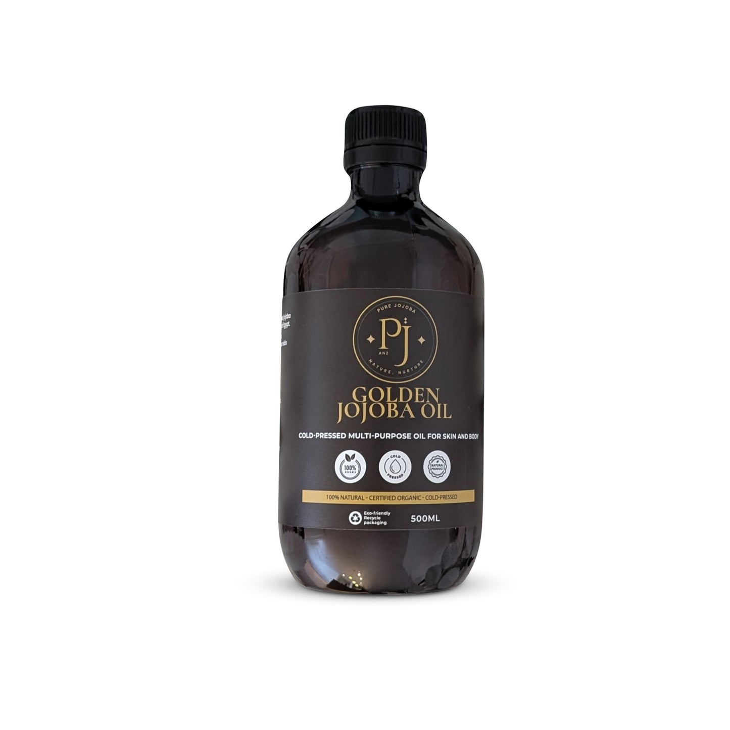 Cold-Pressed 100% Pure Jojoba - Certified Organic