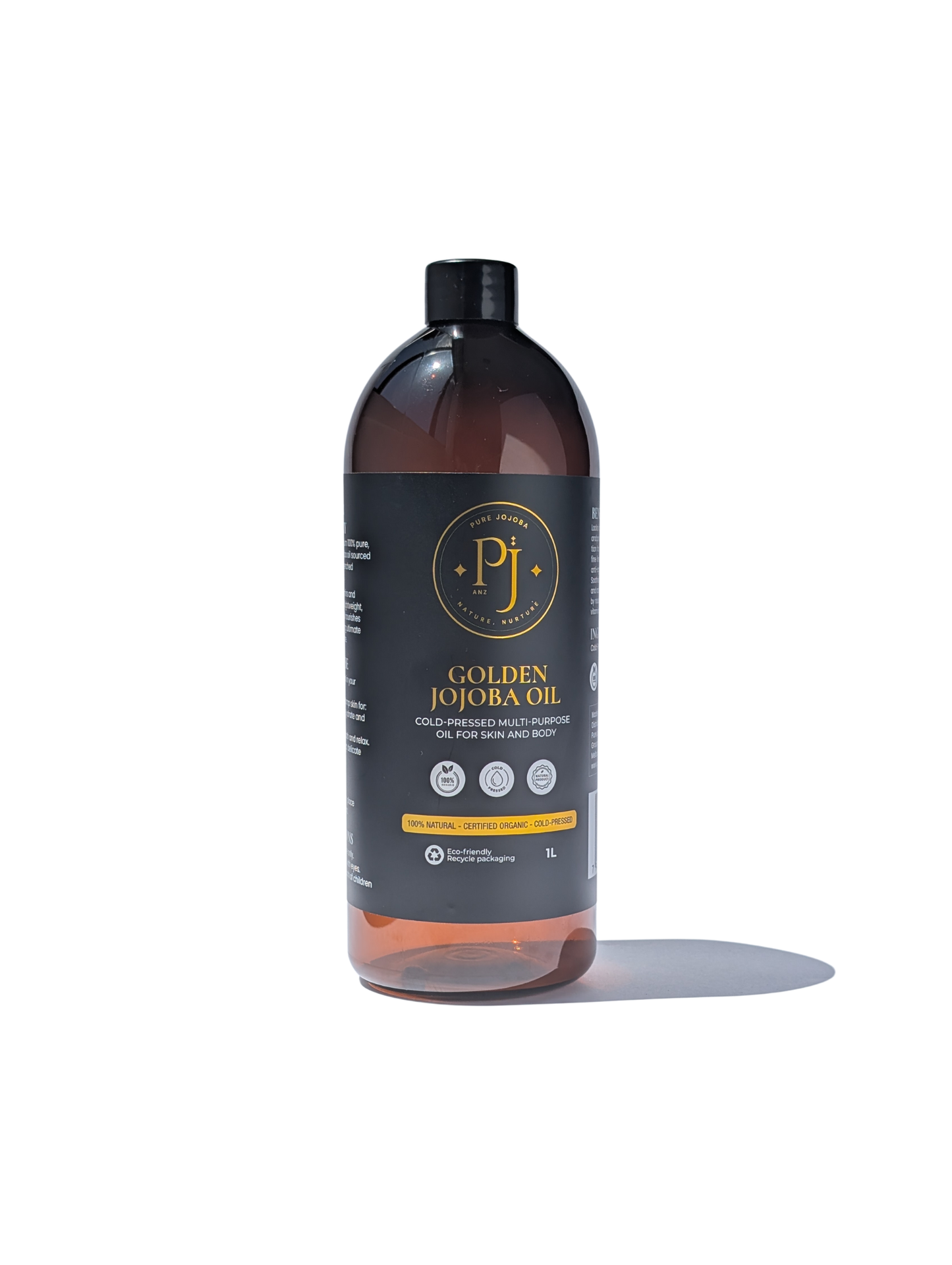 Cold-Pressed 100% Pure Jojoba - Certified Organic
